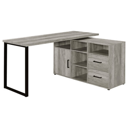 Hertford 59-inch L-Shape Computer Desk Grey Driftwood product image