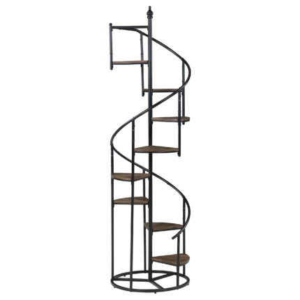 Roseglen 69-inch 8-shelf Staircase Bookshelf Rustic Brown product image