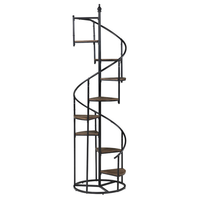 Roseglen 69-inch 8-shelf Staircase Bookshelf Rustic Brown product image
