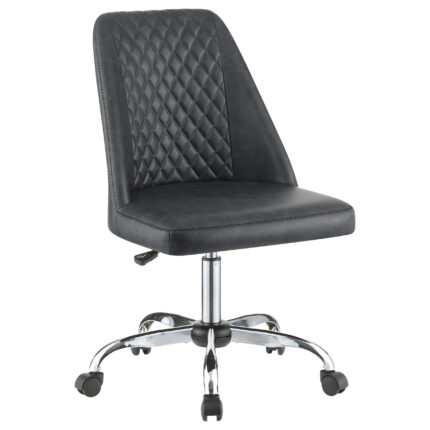 Althea Upholstered Adjustable Home Office Desk Chair Grey product image