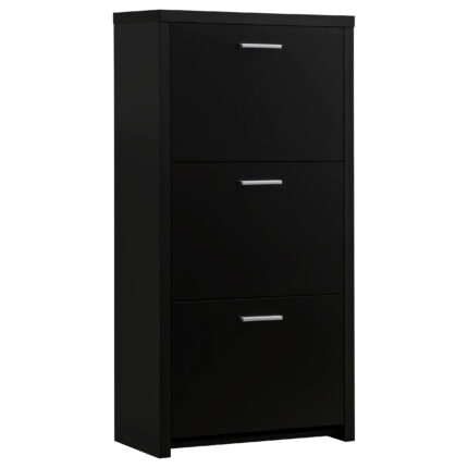 Vivian 3-drawer Engineered Wood Shoe Cabinet Black product image