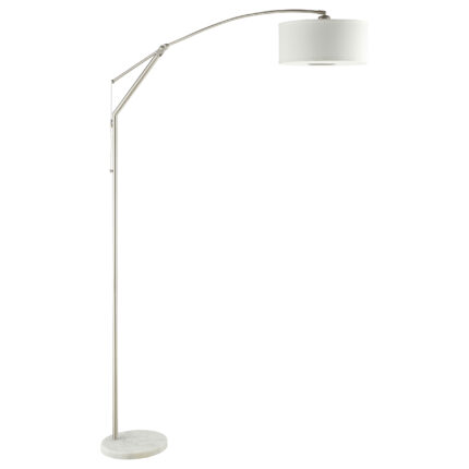 Moniz 81-inch Drum Shade Arc Adjustable Floor Lamp Chrome product image