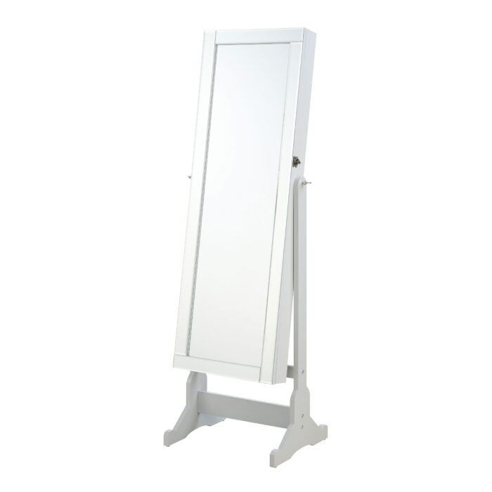 Yvonne Cheval Mirror with Jewelry Storage Dove Grey product image