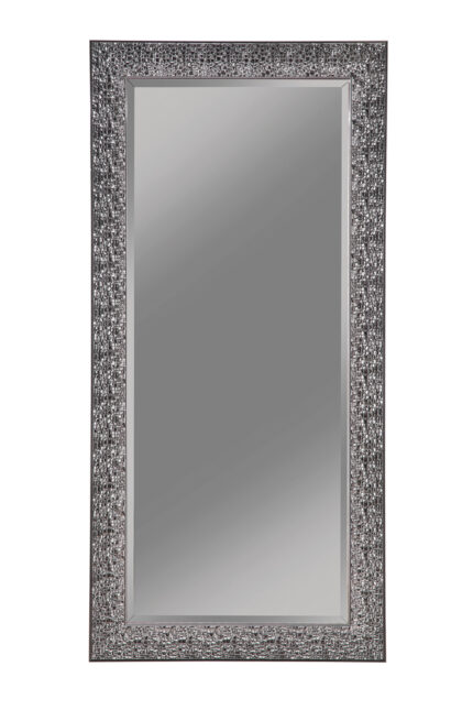 Rollins 32 x 66 Inch Rectangular Floor Mirror Black product image