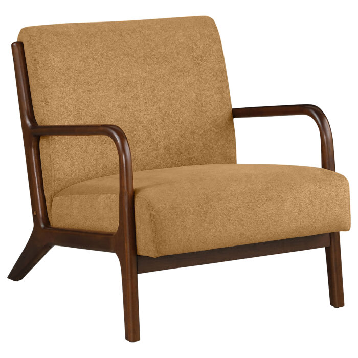 Foster Upholstered Wood Frame Accent Chair Honey product image