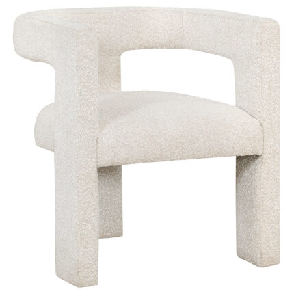 Petra Boucle Upholstered Accent Side Chair White product image