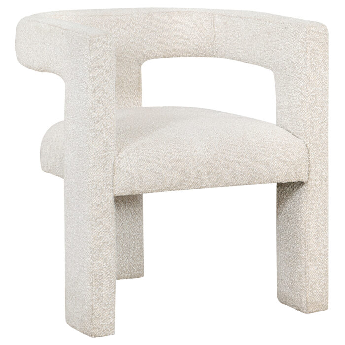 Petra Boucle Upholstered Accent Side Chair White product image