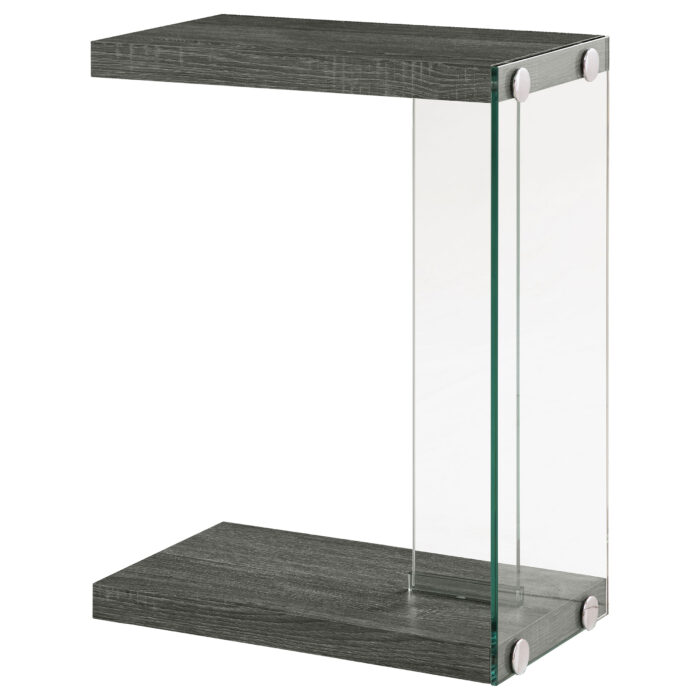 Colby Engineered Wood C-Shaped Side Table Weathered Grey product image