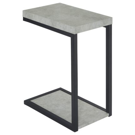 Beck Engineered Wood C-Shape Sofa Side Table Cement product image