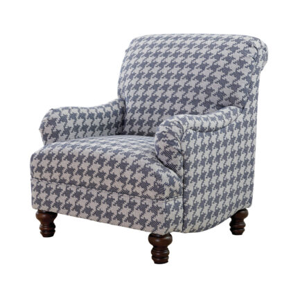 Glenn Upholstered English Arm Accent Chair Blue product image
