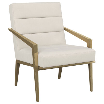 Kirra Upholstered Metal Arm Accent Chair Cream product image