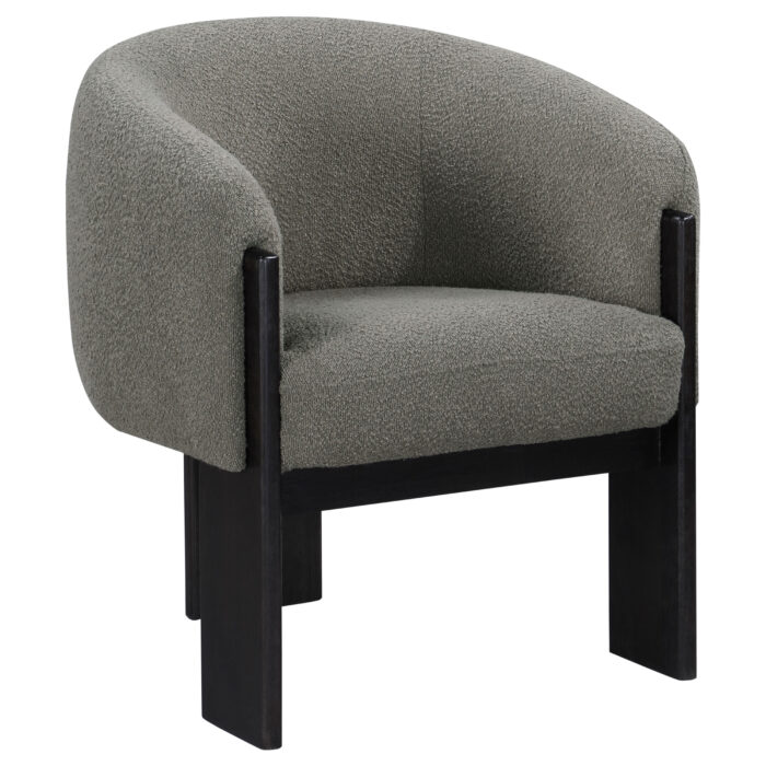 Valdez Boucle Upholstered Barrel Back Accent Chair Brown product image