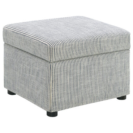 Winter Upholstered Hydraulic Lift Top Storage Ottoman Grey product image