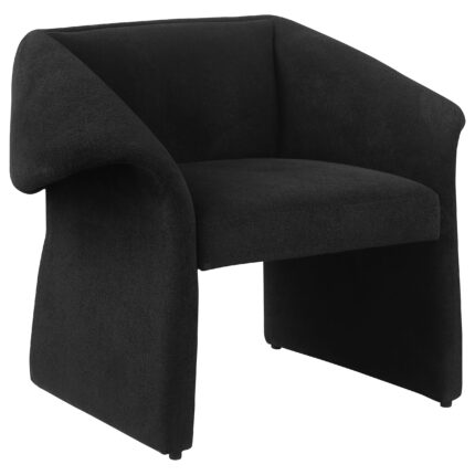 Ramsey Upholstered Sloped Arm Accent Chair Black product image