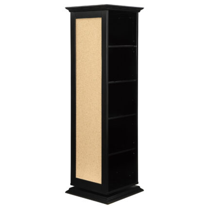 Robinsons Swivel Accent Cabinet with Cork Board Black product image