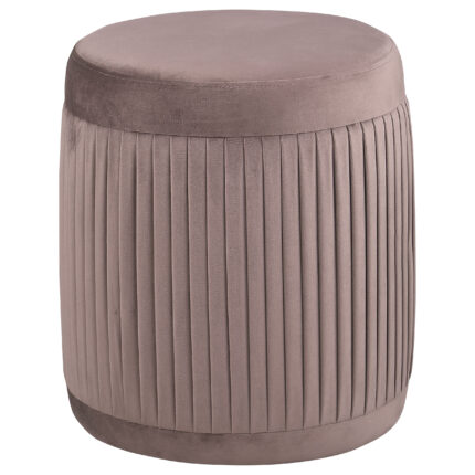 Tovar Round Upholstered Ottoman Mauve product image