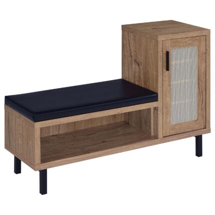 Teller 1-door Entryway Shoe Storage Bench Natural Oak product image