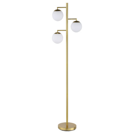 Sena 66-inch Spherical Bulb Tree Metal Floor Lamp Gold product image
