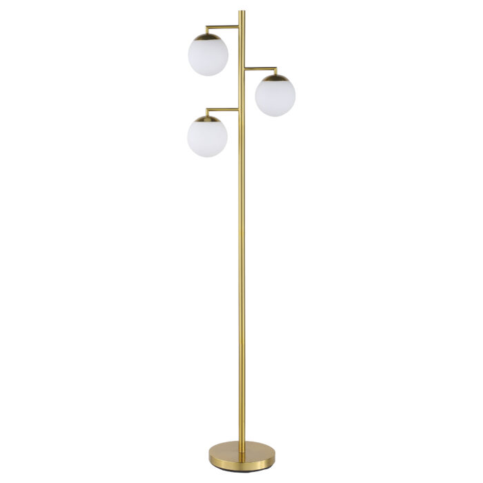 Sena 66-inch Spherical Bulb Tree Metal Floor Lamp Gold product image