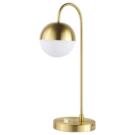 Merrick 21-inch Spherical Arched Bedside Table Lamp Gold product image