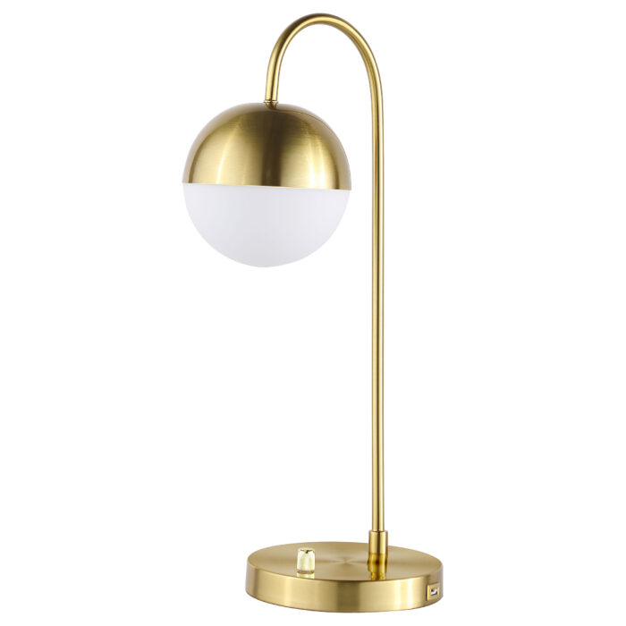 Merrick 21-inch Spherical Arched Bedside Table Lamp Gold product image
