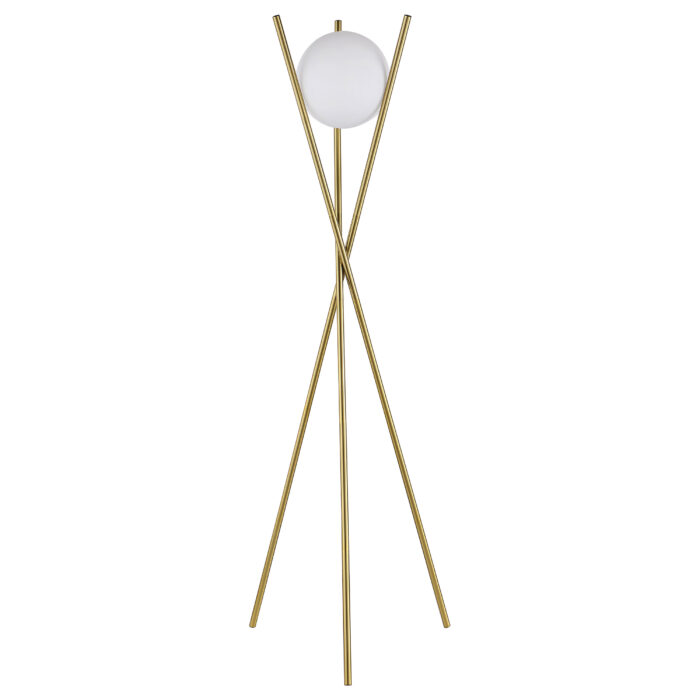 Yamileth 65-inch Spherical Bulb Metal Tripod Floor Lamp Gold product image