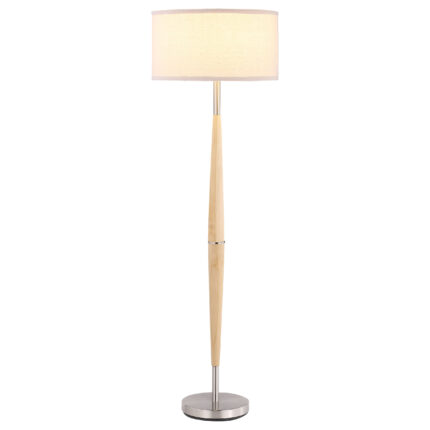 Flanary 58-inch Drum Shade Tapered Floor Lamp Natural product image