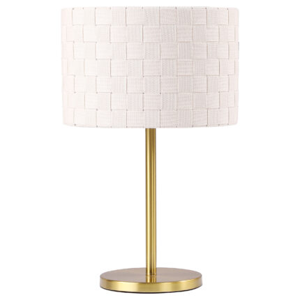 Ramiro 66-inch Drum Shade Metal Bedside Table Lamp Gold product image