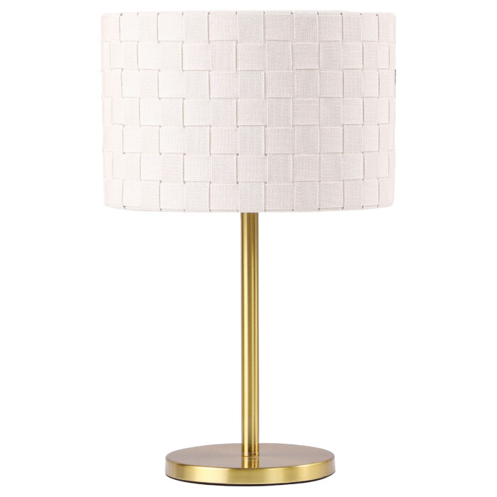 Ramiro 66-inch Drum Shade Metal Bedside Table Lamp Gold product image