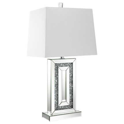 Ayelet 30-inch Tapered Shade Mirrored Table Lamp Silver product image