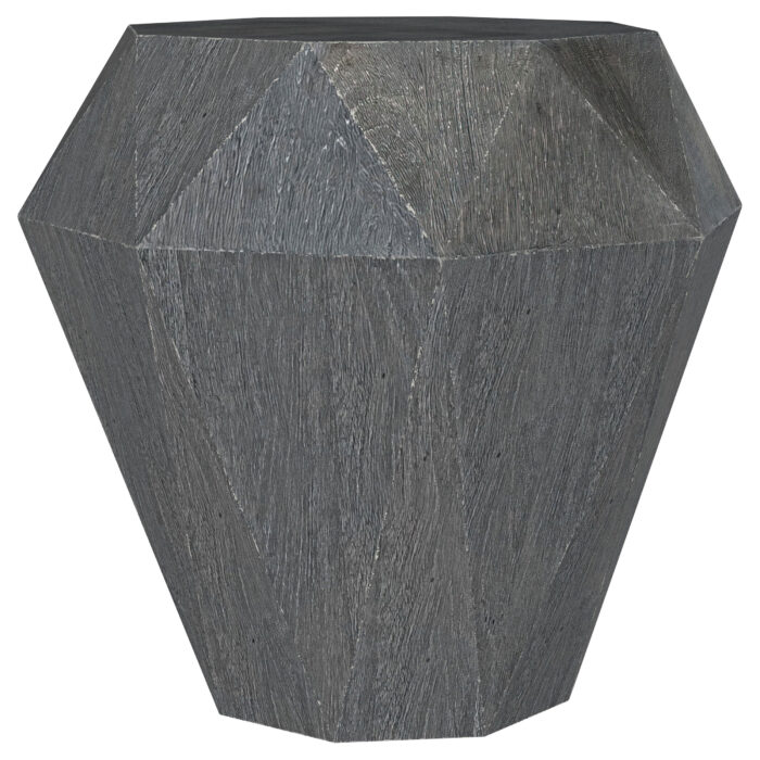 Jacinto Octagonal Solid Mango Wood Side Table Grey product image