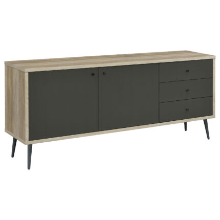Maeve 2-door Engineered Wood Cabinet Antique Pine and Grey product image
