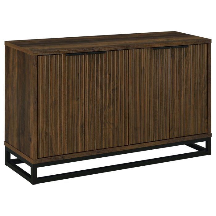Ryatt 4-door Engineered Wood Accent Cabinet Dark Pine product image