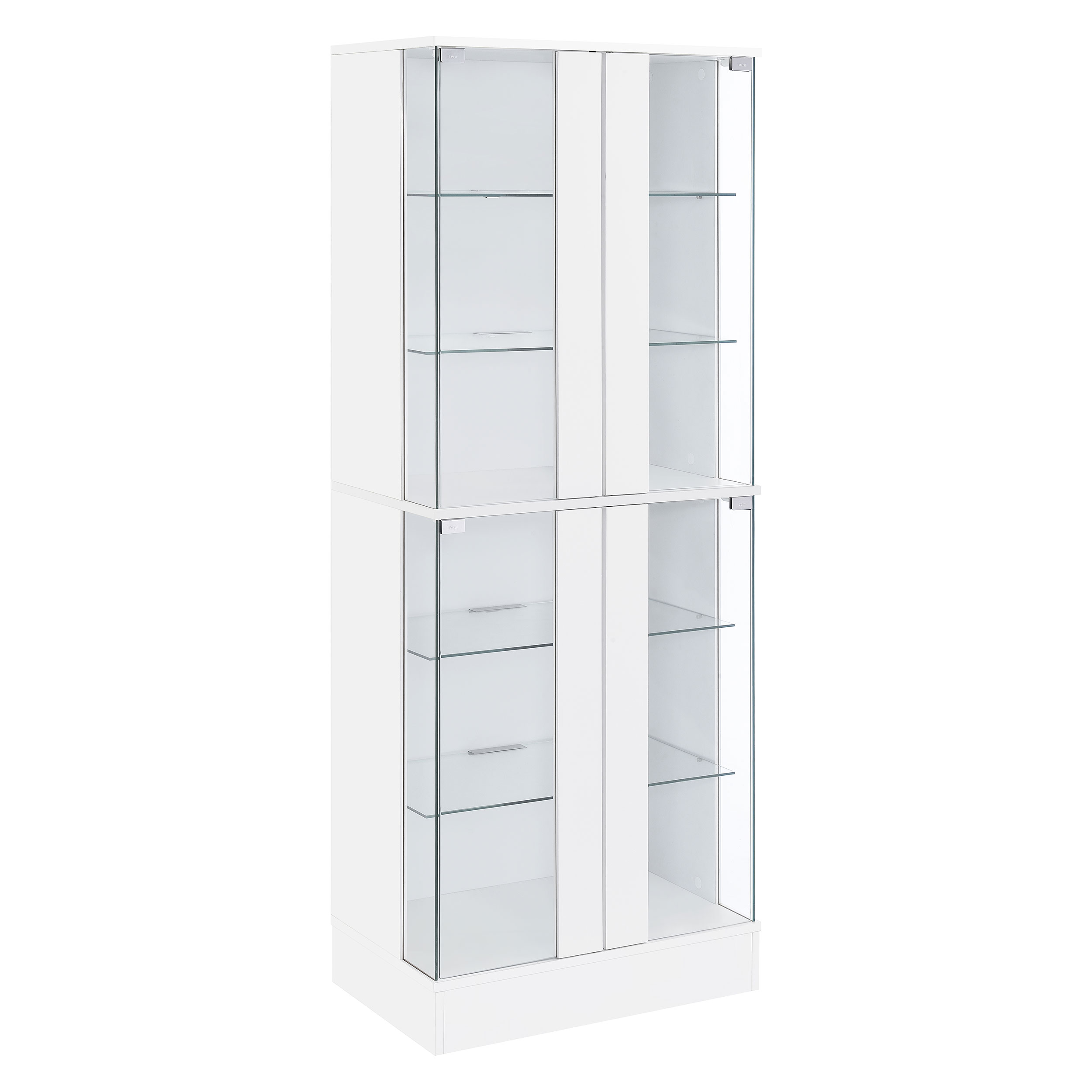 Cabra 4-door LED Curio Display Cabinet White High Gloss Cabra 4-door LED Curio Display Cabinet White High Gloss product image
