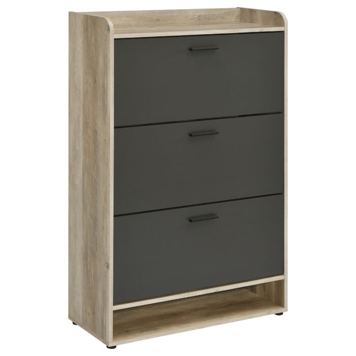 Denia 3-tier Engineered Wood Shoe Cabinet Grey product image