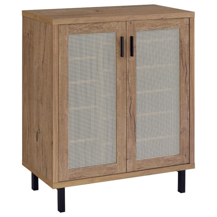 Teller 2-door Shoe Storage Cabinet Natural Oak product image
