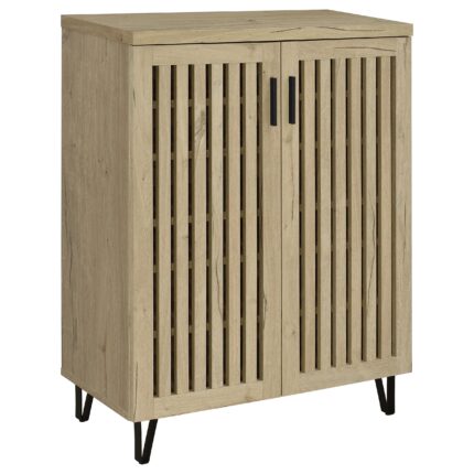 Brixton 2-door Entryway Shoe Storage Cabinets White Oak product image