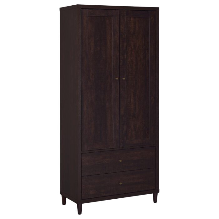 Wadeline 2-door Tall Accent Storage Cabinet Rustic Tobacco product image