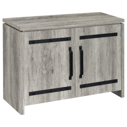 Enoch 2-door Engineered Wood Accent Cabinet Grey Driftwood product image