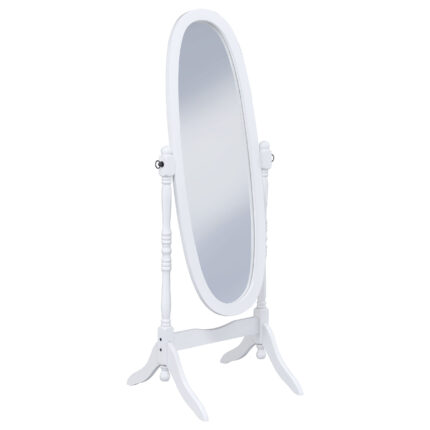 Foyet Wood Adjustable Full Length Cheval Mirror White product image
