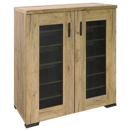 Bristol 6-shelf Engineered Wood Shoe Cabinet Golden Oak product image