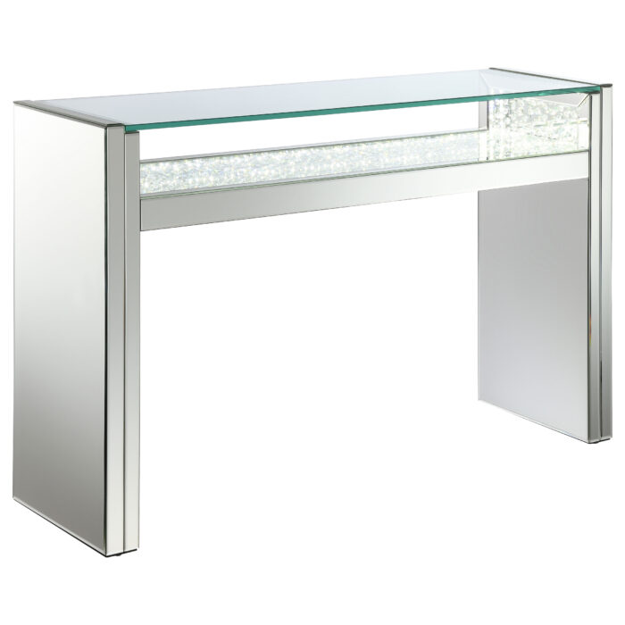 Edna Mirrored Console Table LED Lighting Silver product image