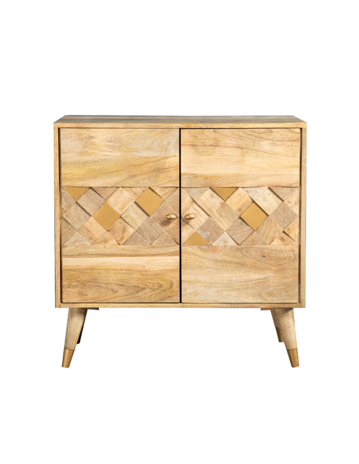 Alyssum 2-door Mango Wood Accent Cabinet Natural product image