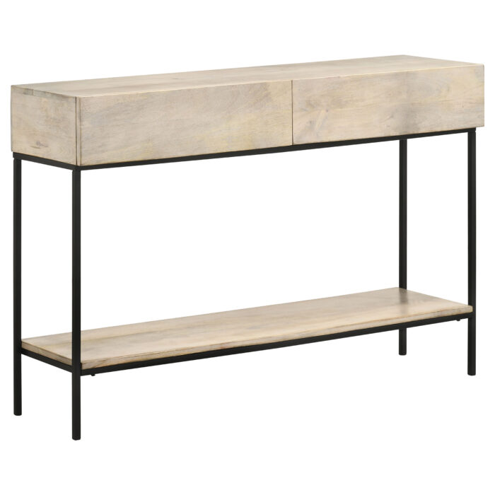Rubeus 2-drawer Wood Entryway Console Table White Washed product image
