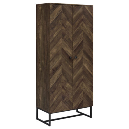 Carolyn 2-door Engineered Wood Accent Cabinet Rustic Oak product image