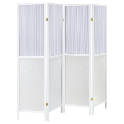 Mattison 4-Panel Room Divider Folding Shoji Screen White product image