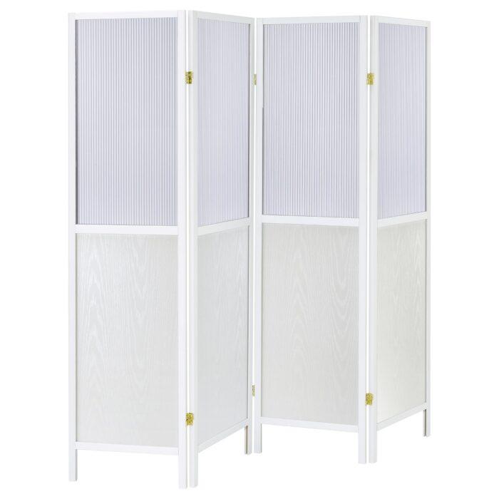 Mattison 4-Panel Room Divider Folding Shoji Screen White product image
