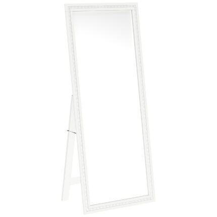 Windrose 28 x 67 Inch Tempered LED Standing Mirror White product image