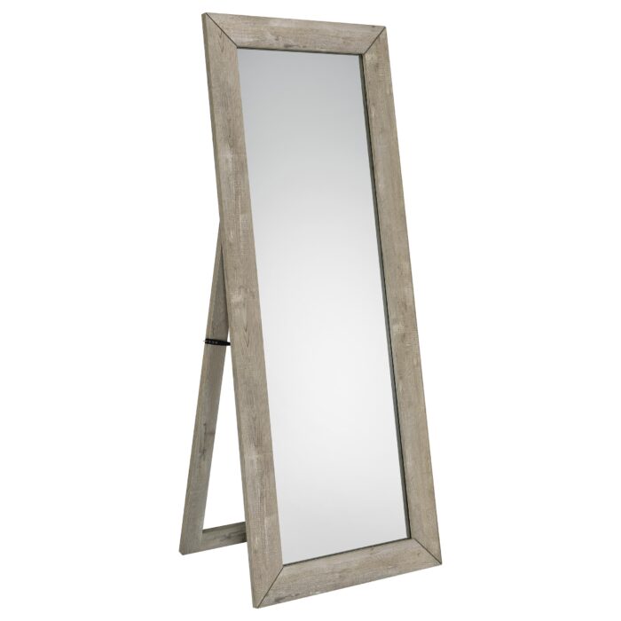 Cadence Tempered Glass Full Length Mirror Grey Washed Oak product image
