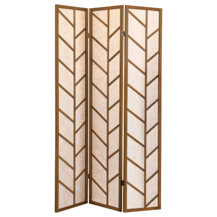 Mila 3-Panel Room Divider Folding Shoji Screen Walnut product image